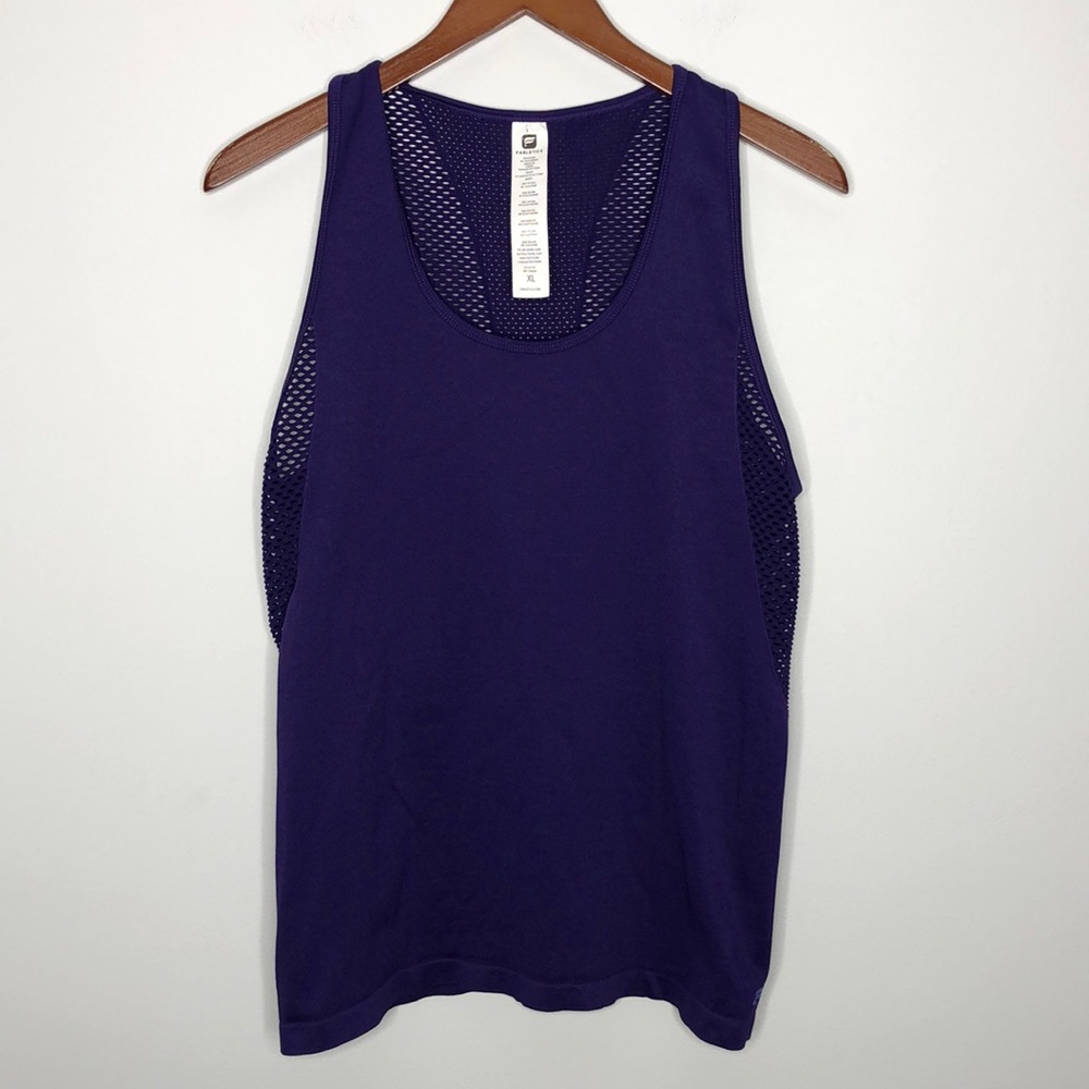 Fabletics Musetta Seamless Openwork Tank Purple